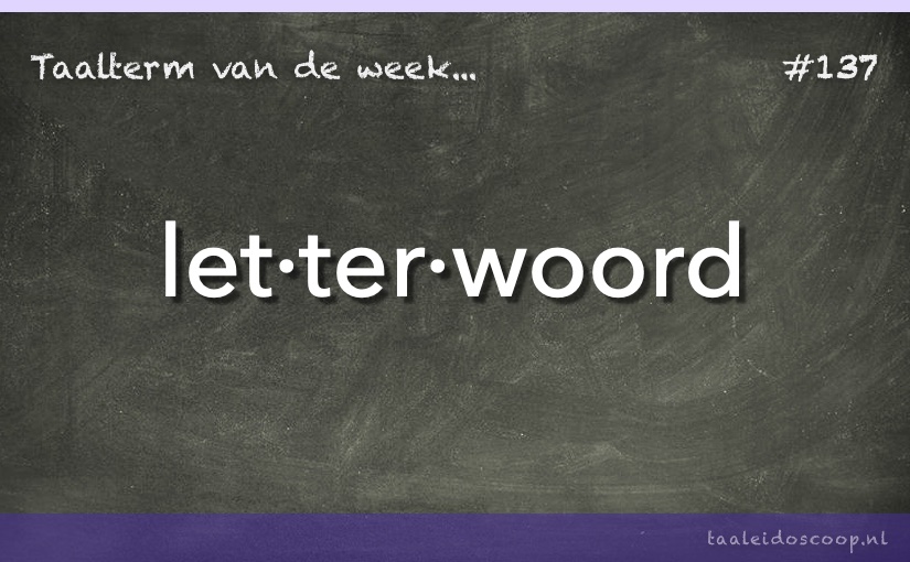 Taalterm: Letterwoord