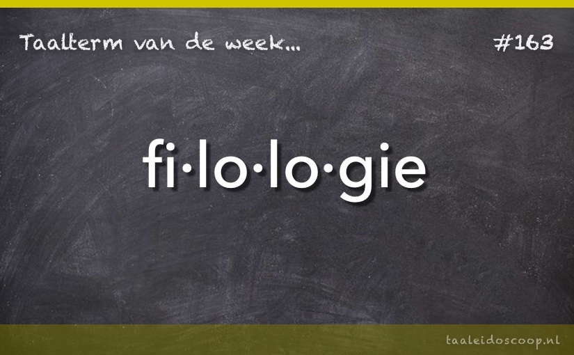 Taalterm: Filologie