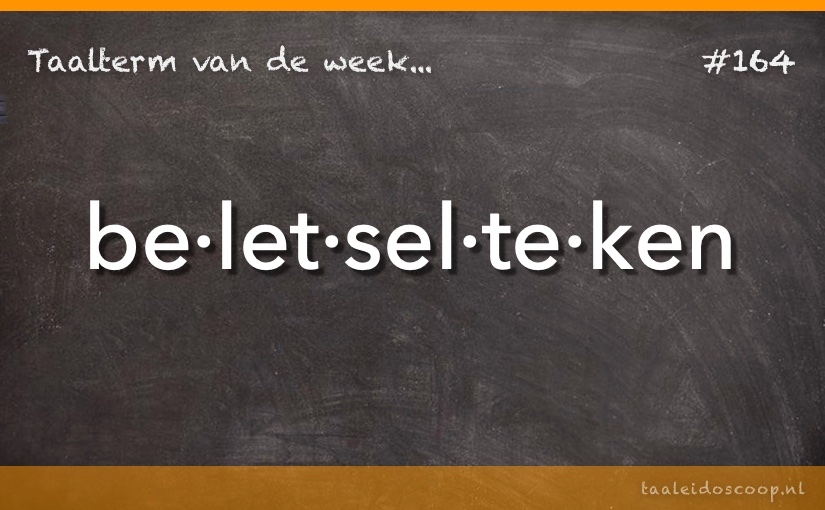 Taalterm: Beletselteken