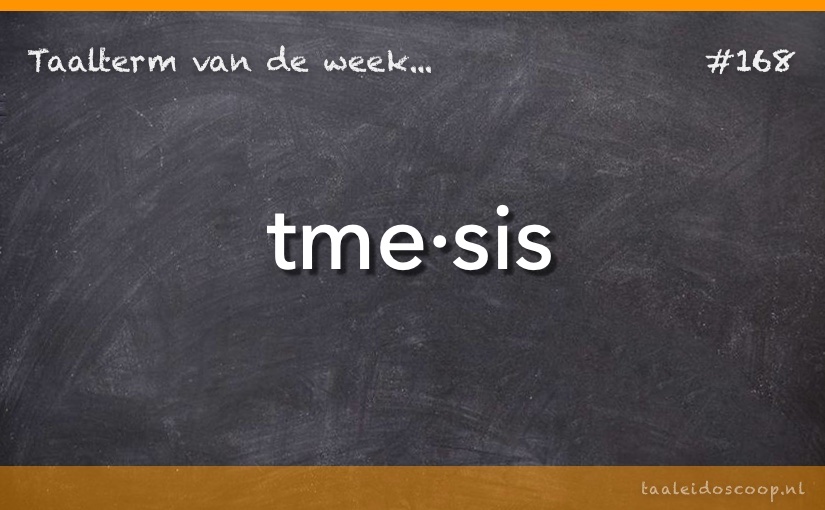 Taalterm: Tmesis