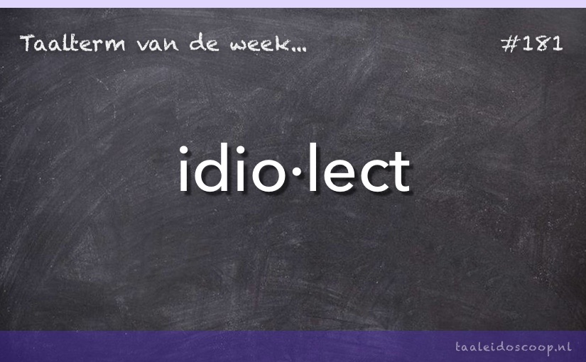 Taalterm: Idiolect