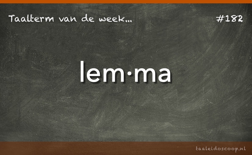 Taalterm: Lemma
