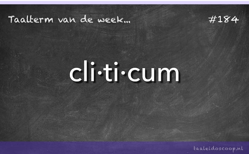 Taalterm: Cliticum