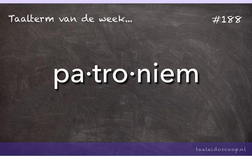 Taalterm: Patroniem