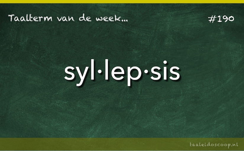 Taalterm: Syllepsis