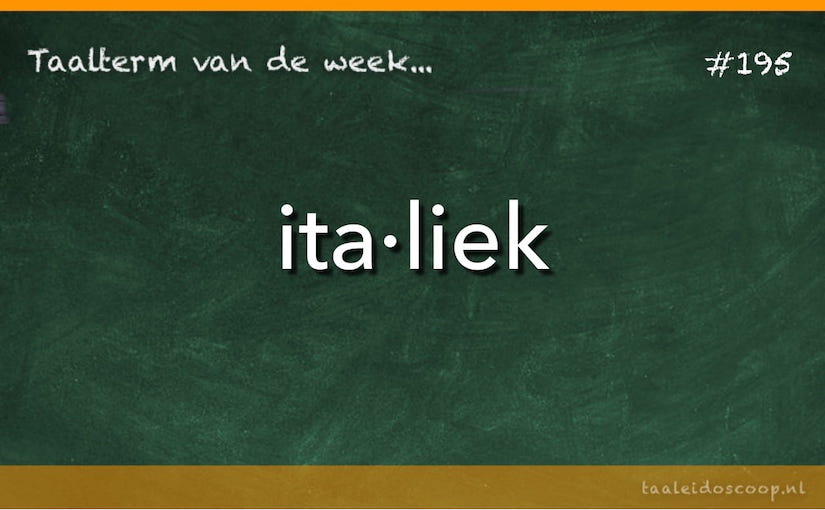 Taalterm: Italiek