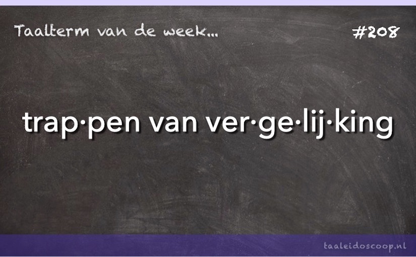 Taalterm: Trappen van vergelijking