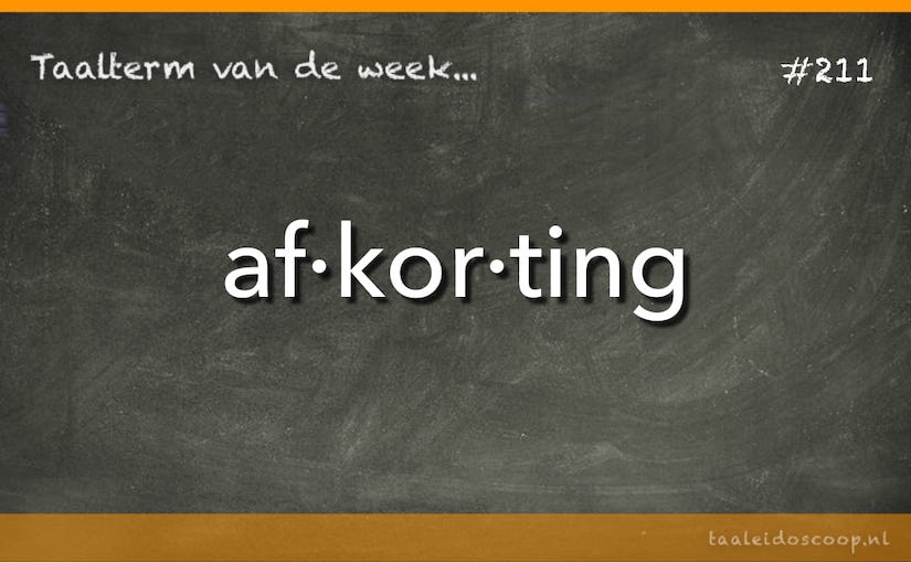 Taalterm: Afkorting