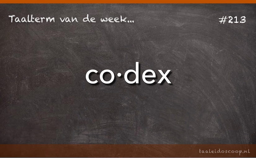 Taalterm: Codex