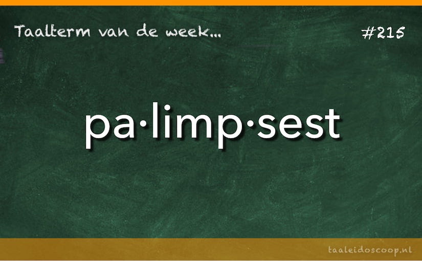 Taalterm: Palimpsest