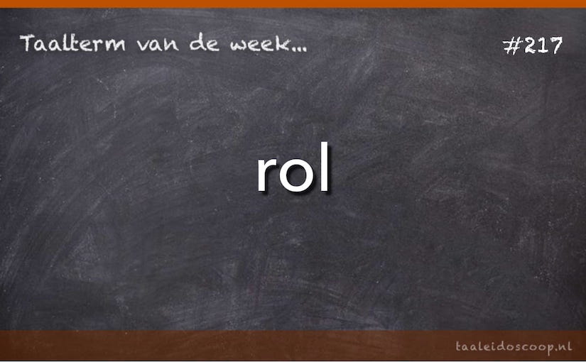 Taalterm: Rol
