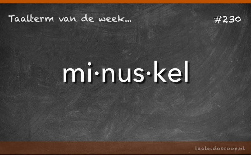 Taalterm: Minuskel