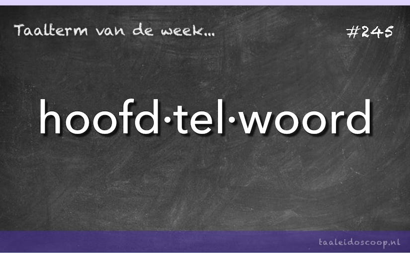 Taalterm: Hoofdtelwoord