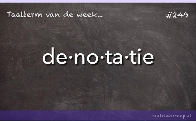 Taalterm: Denotatie