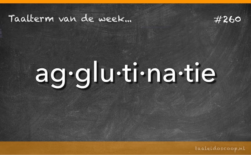 Taalterm: Agglutinatie