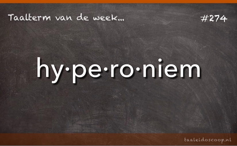 Taalterm: Hyperoniem