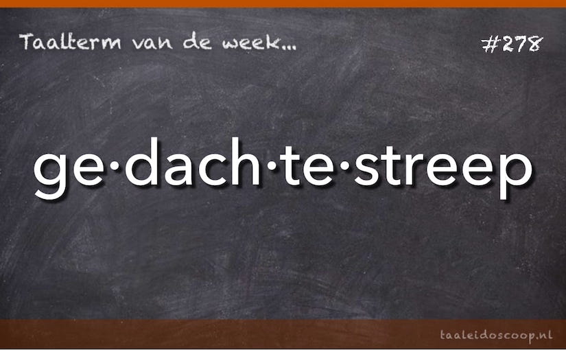 Taalterm: Gedachtestreep