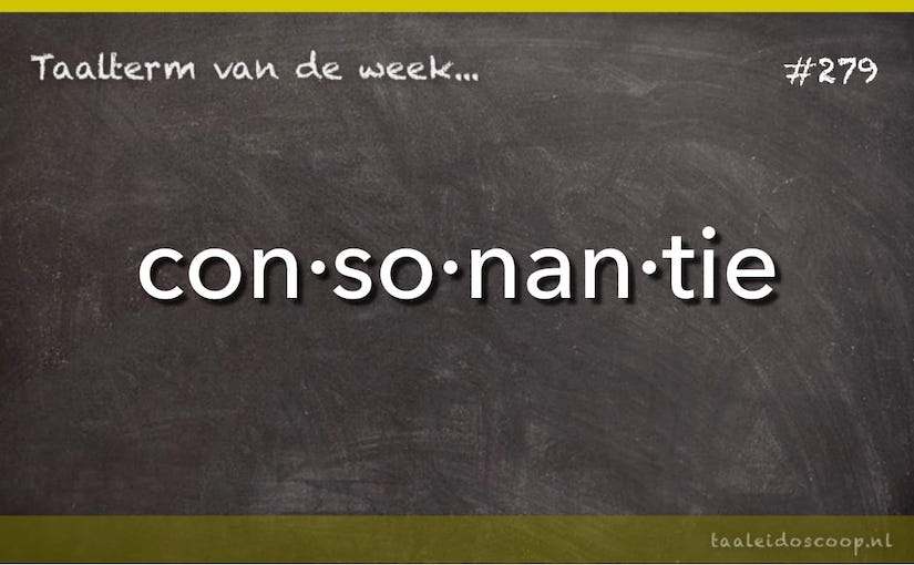 Taalterm: Consonantie