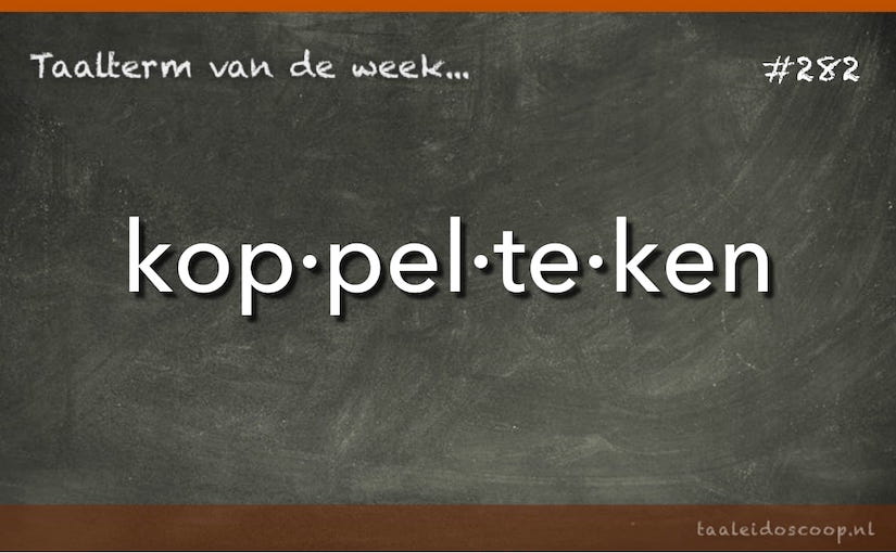 Taalterm: Koppelteken