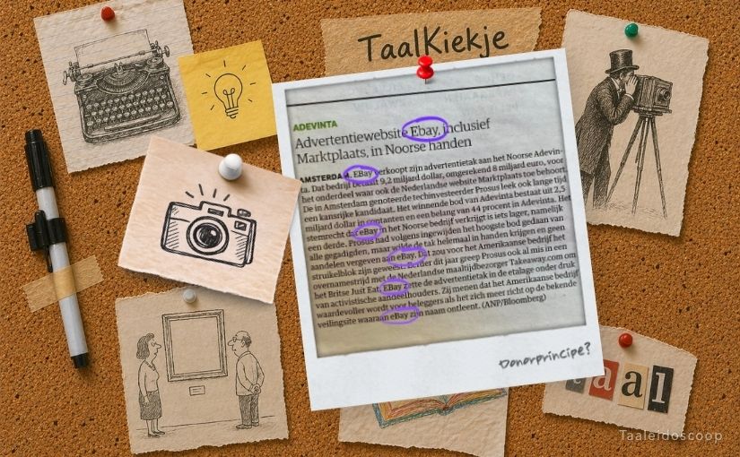 TaalKiekje: Merknaam door de mangel