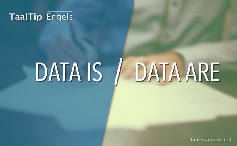 Data is vs. data&nbsp;are