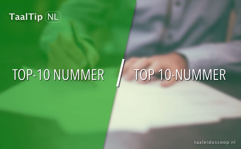 Top-10 nummer vs. top 10-nummer