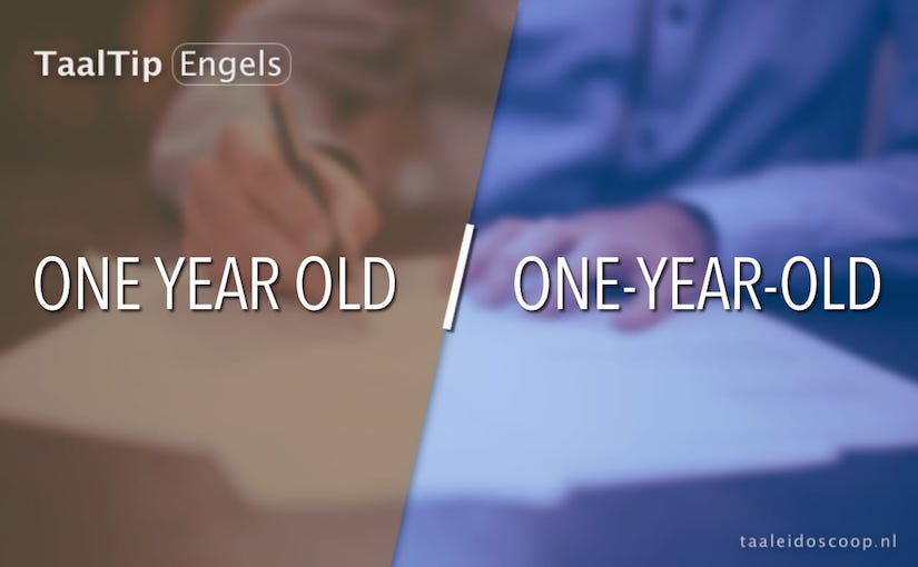 One year old vs. one-year-old