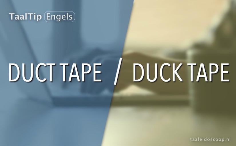 Duct tape vs. duck&nbsp;tape