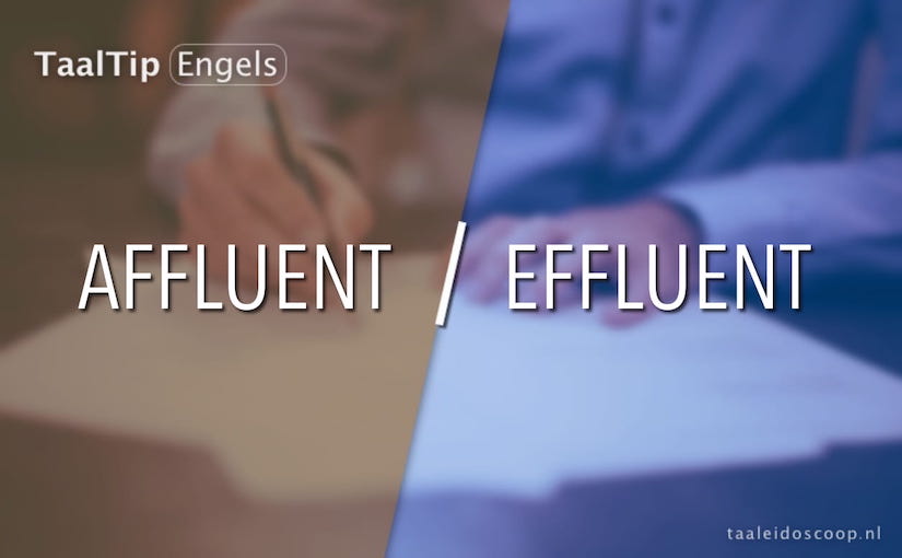 Affluent vs. effluent