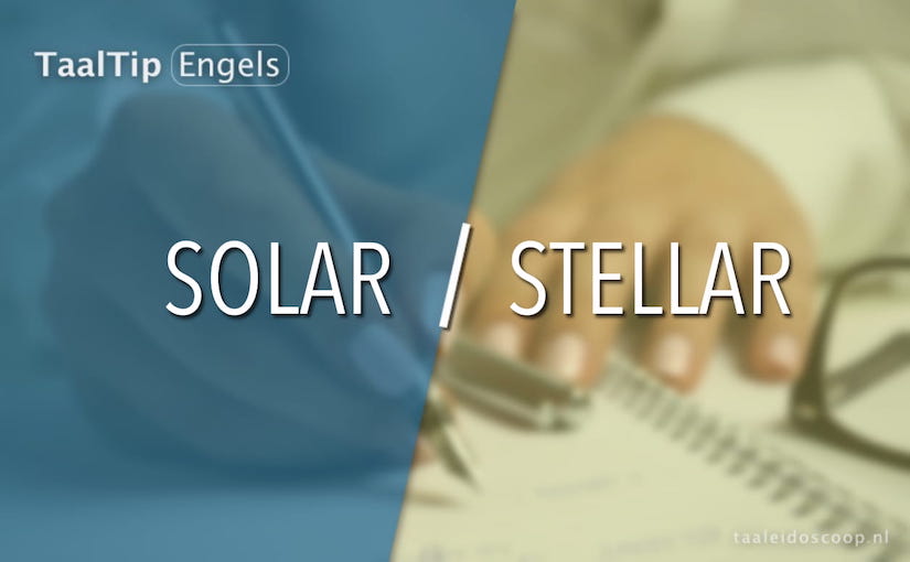 Solar vs. stellar