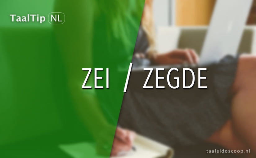 Zei vs.&nbsp;zegde
