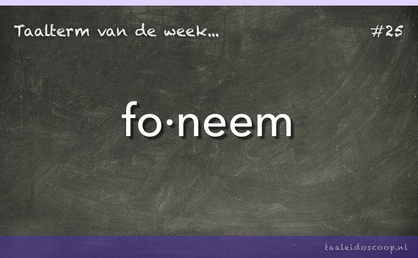 Taalterm: Foneem