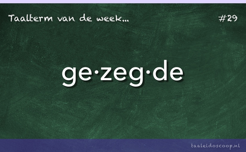 Taalterm: Gezegde