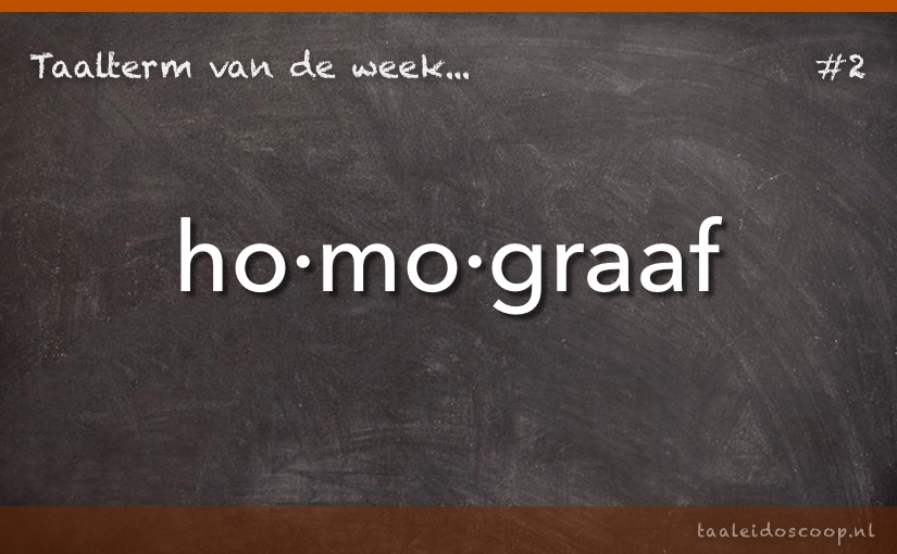 Taalterm: Homograaf