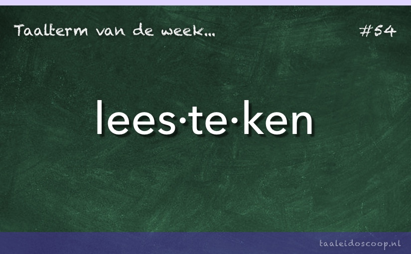 Taalterm: Leesteken