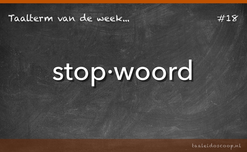 Taalterm: Stopwoord