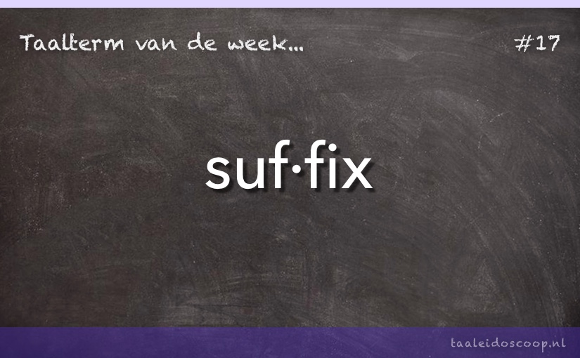 Taalterm: Suffix