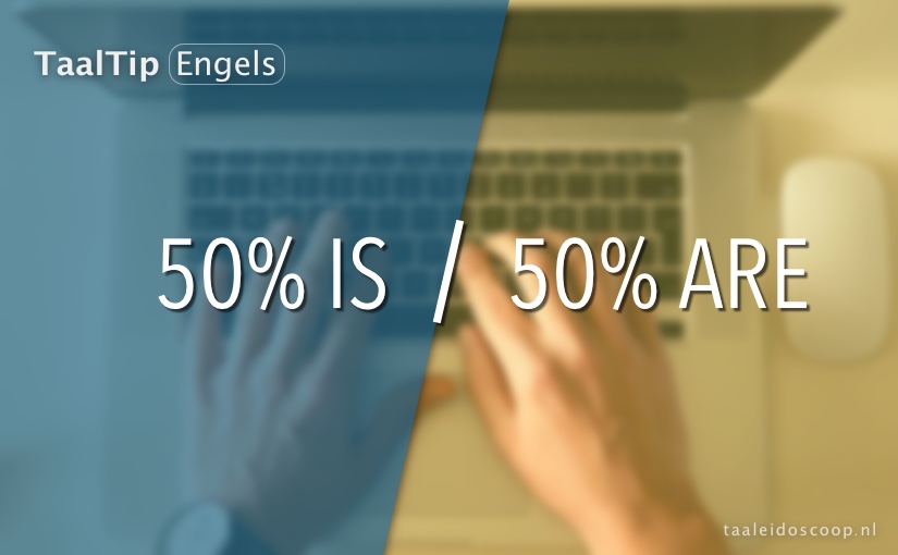 50% is vs. 50%&nbsp;are