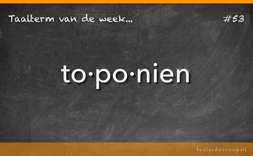 Taalterm: Toponiem