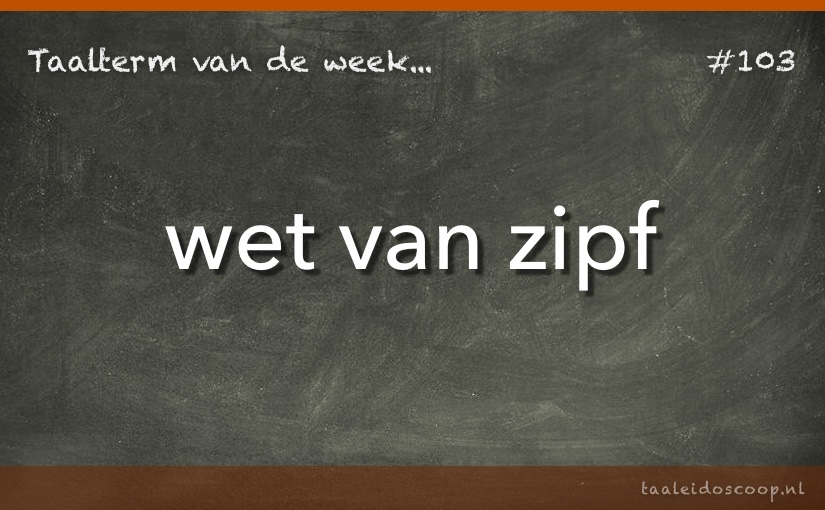 Taalterm: Wet van&nbsp;Zipf