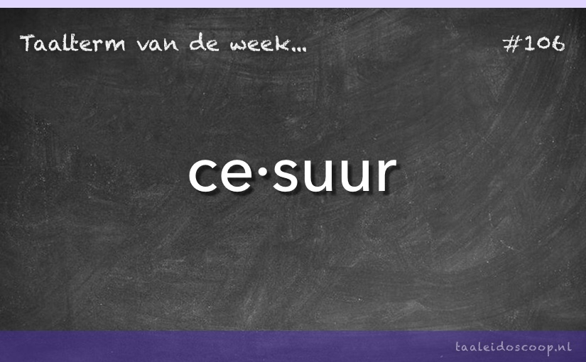 Taalterm: Cesuur