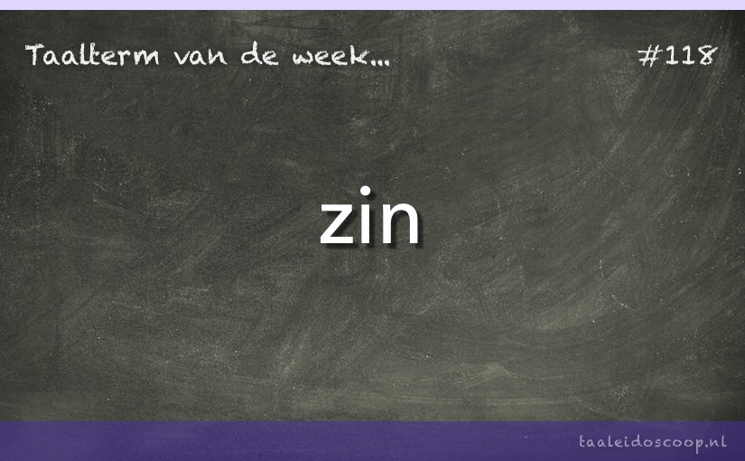 Taalterm: Zin