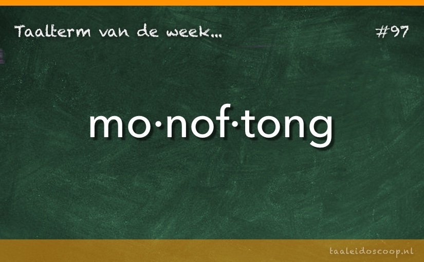 Taalterm: Monoftong